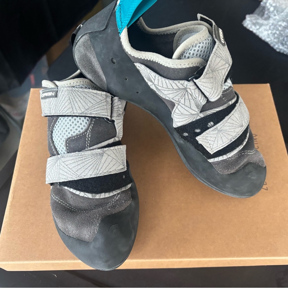 Black and Gray Climbing Shoes